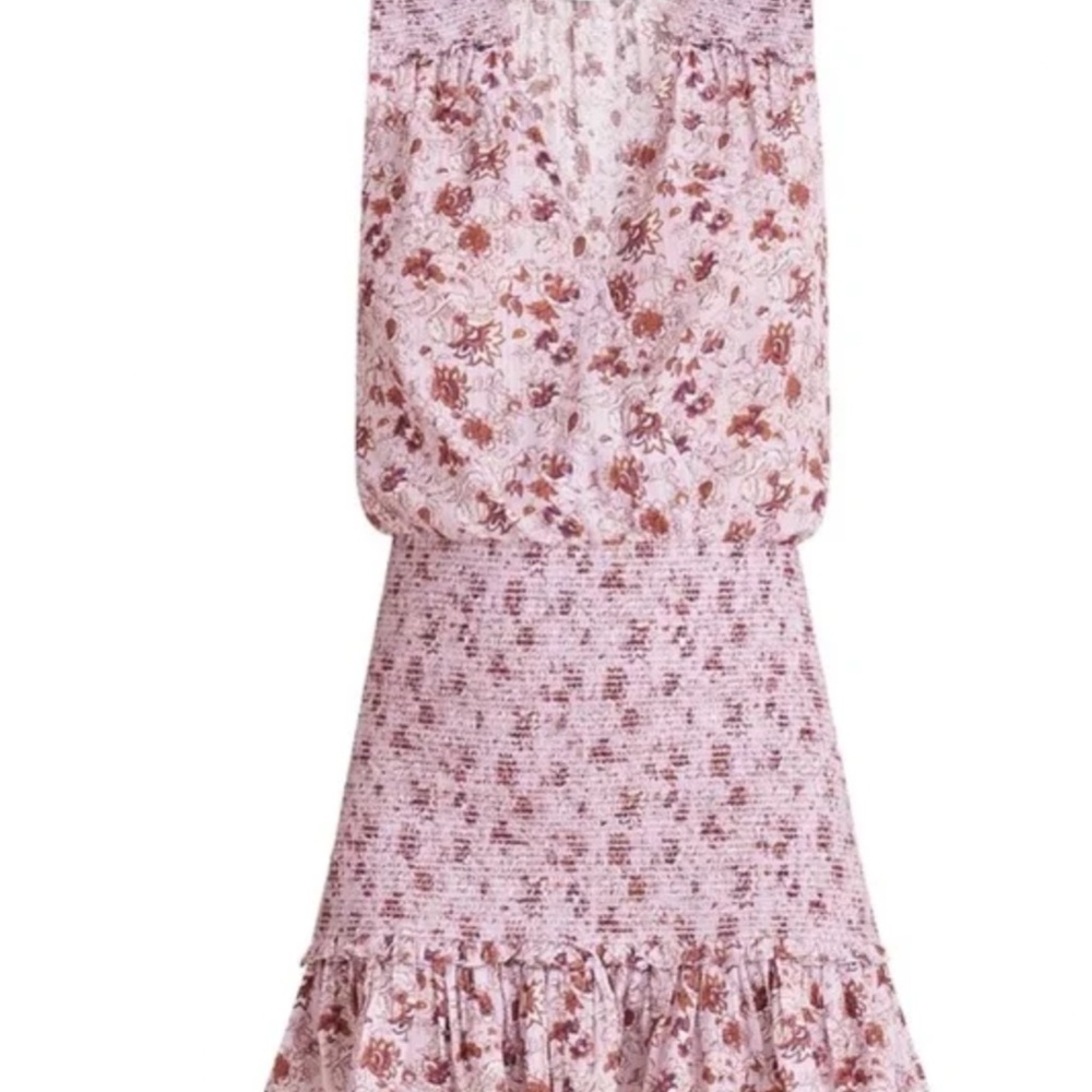 Veronica Beard Cox Floral Smocked Dress - Size Small